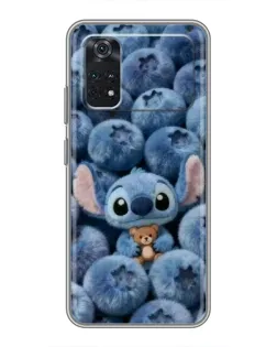 Чехол для Xiaomi POCO M4 Pro 4G с картинкой «Стич и голубика» Чехол для Xiaomi POCO M4 Pro 4G с картинкой «Стич и голубика»