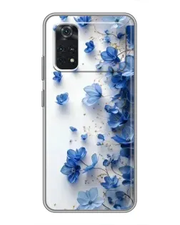 Чехол для Xiaomi POCO M4 Pro 4G с картинкой «Голубой цветочный каскад» Чехол для Xiaomi POCO M4 Pro 4G с картинкой «Голубой цветочный каскад»