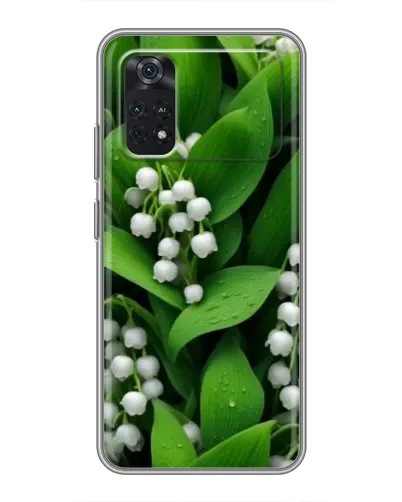 Чехол для Xiaomi POCO M4 Pro 4G с картинкой «Ландыши в зелени»