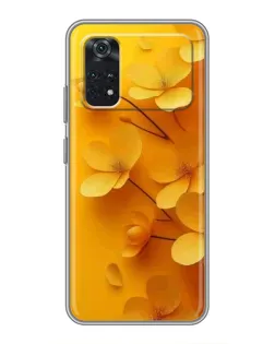 Чехол для Xiaomi POCO M4 Pro 4G с картинкой «Золотые лепестки» Чехол для Xiaomi POCO M4 Pro 4G с картинкой «Золотые лепестки»