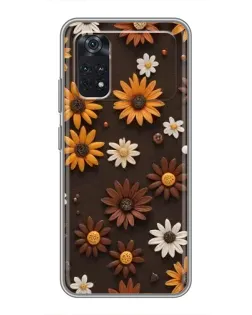 Чехол для Xiaomi POCO M4 Pro 4G с картинкой «Узор из маленьких подсолнухов» Чехол для Xiaomi POCO M4 Pro 4G с картинкой «Узор из маленьких подсолнухов»