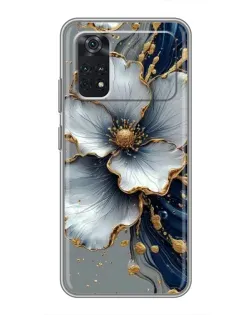 Чехол для Xiaomi POCO M4 Pro 4G с картинкой «Белый цветок и золотой флюид» Чехол для Xiaomi POCO M4 Pro 4G с картинкой «Белый цветок и золотой флюид»