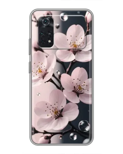 Чехол для Xiaomi POCO M4 Pro 4G с картинкой «Нежная сакура и капли» Чехол для Xiaomi POCO M4 Pro 4G с картинкой «Нежная сакура и капли»
