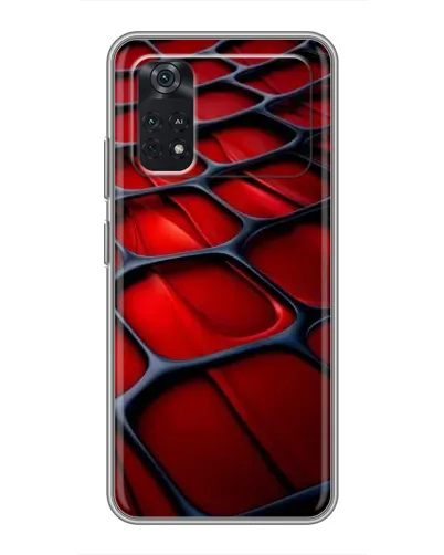 Чехол для Xiaomi POCO M4 Pro 4G с картинкой «Красная глянцевая сетка» Чехол для Xiaomi POCO M4 Pro 4G с картинкой «Красная глянцевая сетка»
