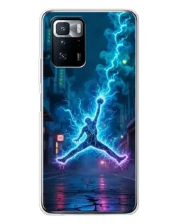 Чехол для Xiaomi POCO X3 GT с картинкой «Jordan Gold Jumpman»