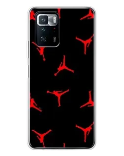 Чехол для Xiaomi POCO X3 GT с картинкой «Jordan Red Pattern»