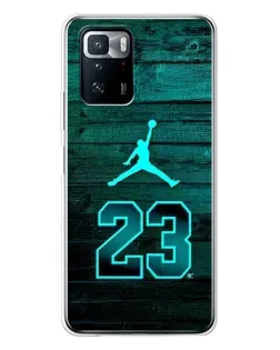 Чехол для Xiaomi POCO X3 GT с картинкой «Jordan Cyan 23»