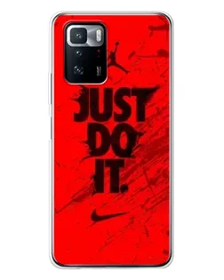Чехол для Xiaomi POCO X3 GT с картинкой «Nike Just Do It»