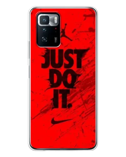 Чехол для Xiaomi POCO X3 GT с картинкой «Nike Just Do It» Чехол для Xiaomi POCO X3 GT с картинкой «Nike Just Do It»