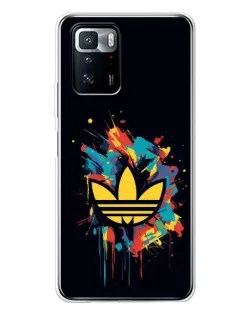 Чехол для Xiaomi POCO X3 GT с картинкой «Adidas Splash»