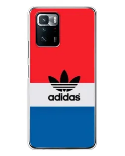Чехол для Xiaomi POCO X3 GT с картинкой «Ретро блоки Adidas»