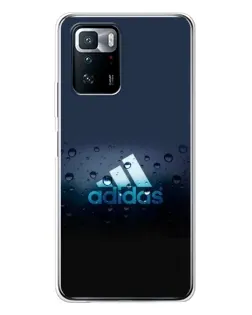Чехол для Xiaomi POCO X3 GT с картинкой «Adidas Water Drops»