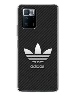 Чехол для Xiaomi POCO X3 GT с картинкой «Adidas Карбоновая текстура»