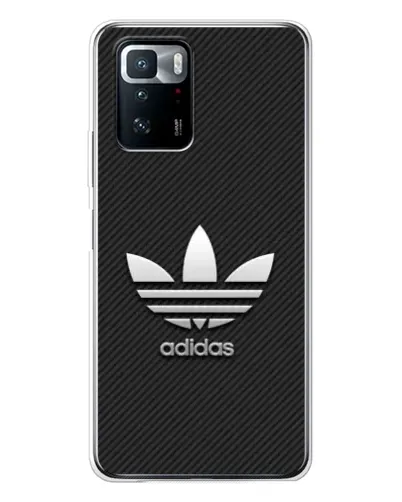 Чехол для Xiaomi POCO X3 GT с картинкой «Adidas Карбоновая текстура»