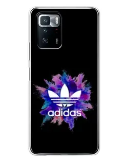 Чехол для Xiaomi POCO X3 GT с картинкой «Взрыв красок Adidas»