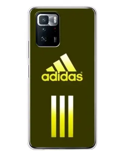 Чехол для Xiaomi POCO X3 GT с картинкой «Оливковый градиент Adidas»