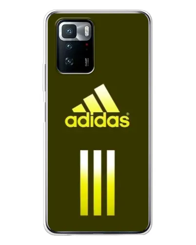Чехол для Xiaomi POCO X3 GT с картинкой «Оливковый градиент Adidas»