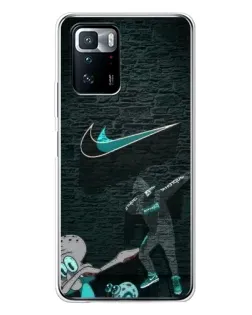 Чехол для Xiaomi POCO X3 GT с картинкой «Спортивный арт Nike»