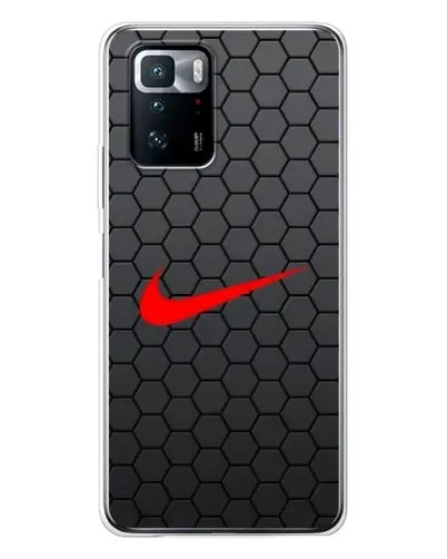 Чехол для Xiaomi POCO X3 GT с картинкой «Nike — карбоновая сетка»