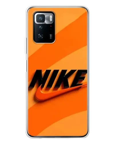 Чехол для Xiaomi POCO X3 GT с картинкой «Оранжевый драйв Nike»