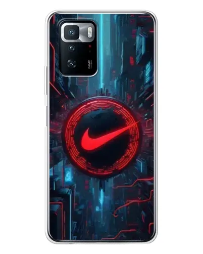 Чехол для Xiaomi POCO X3 GT с картинкой «Техногенный стиль Nike»