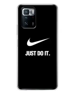 Чехол для Xiaomi POCO X3 GT с картинкой «Классический принт Nike»