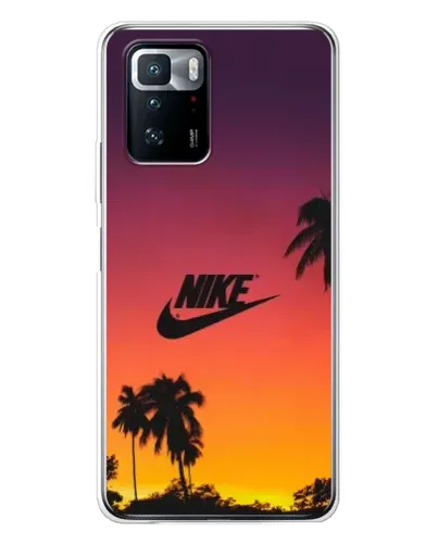 Чехол для Xiaomi POCO X3 GT с картинкой «Nike на закате солнца»