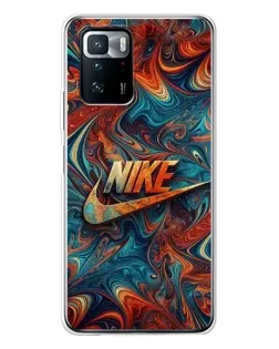Чехол для Xiaomi POCO X3 GT с картинкой «Nike в абстракции»