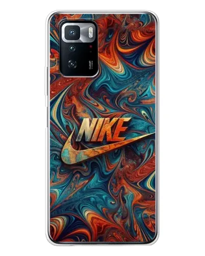 Чехол для Xiaomi POCO X3 GT с картинкой «Nike в абстракции»