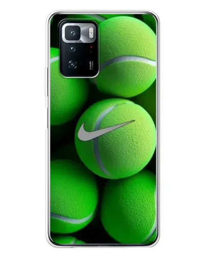 Чехол для Xiaomi POCO X3 GT с картинкой «Теннисные мячи Найк»