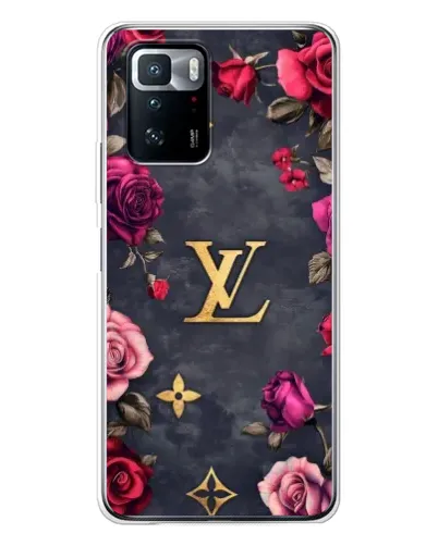 Чехол для Xiaomi POCO X3 GT с картинкой «Цветочный Louis Vuitton»