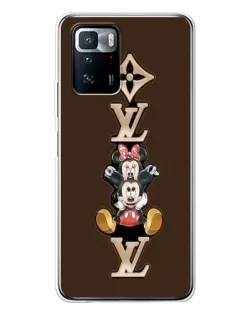 Чехол для Xiaomi POCO X3 GT с картинкой «LV и Микки Маус»