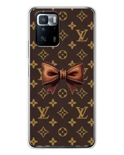 Чехол для Xiaomi POCO X3 GT с картинкой «LV с бантом»
