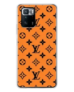 Чехол для Xiaomi POCO X3 GT с картинкой «Оранжевый стиль LV»