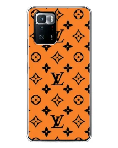 Чехол для Xiaomi POCO X3 GT с картинкой «Оранжевый стиль LV»
