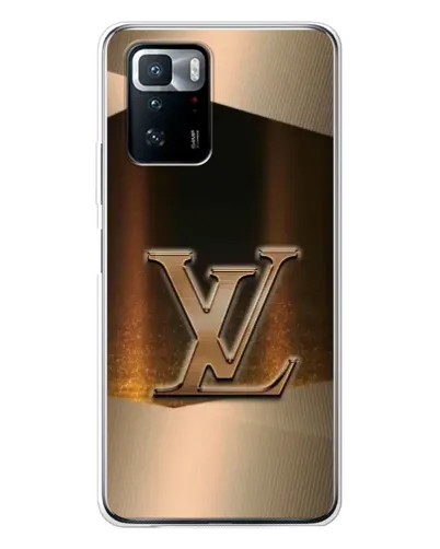 Чехол для Xiaomi POCO X3 GT с картинкой «LV — золотое сияние»