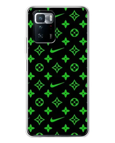 Чехол для Xiaomi POCO X3 GT с картинкой «Неоновый принт LV»