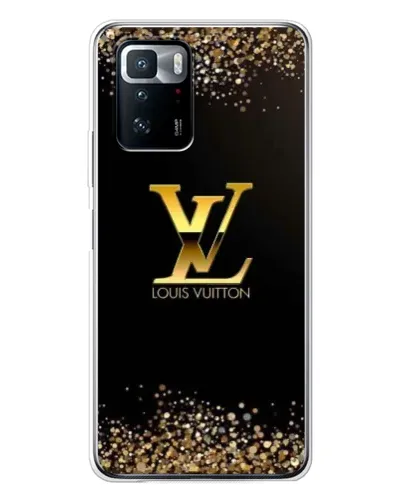 Чехол для Xiaomi POCO X3 GT с картинкой «LV — золотые искры»