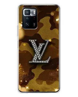 Чехол для Xiaomi POCO X3 GT с картинкой «Камуфляжный Louis Vuitton»