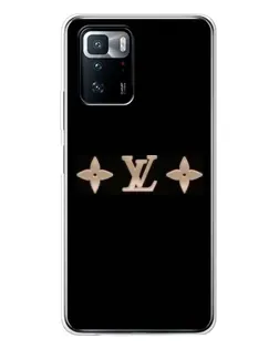 Чехол для Xiaomi POCO X3 GT с картинкой «Louis Vuitton — минимализм»