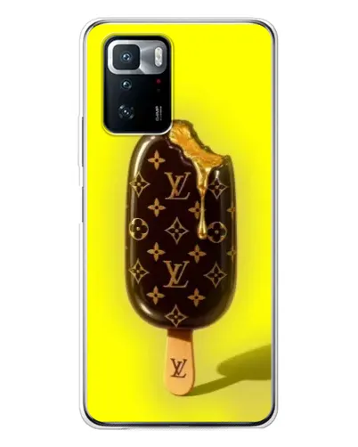 Чехол для Xiaomi POCO X3 GT с картинкой «Мороженое от LV»