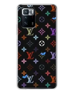 Чехол для Xiaomi POCO X3 GT с картинкой «Цветная монограмма LV»