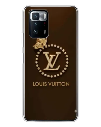 Чехол для Xiaomi POCO X3 GT с картинкой «LV — золотая печать»
