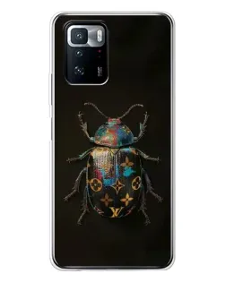 Чехол для Xiaomi POCO X3 GT с картинкой «LV — мраморный принт»