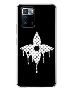 Чехол для Xiaomi POCO X3 GT с картинкой «Цветочная монограмма»