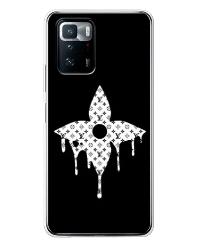 Чехол для Xiaomi POCO X3 GT с картинкой «Цветочная монограмма»