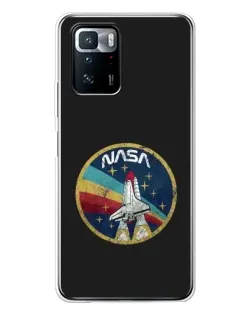 Чехол для Xiaomi POCO X3 GT с картинкой «NASA — эмблема миссии»