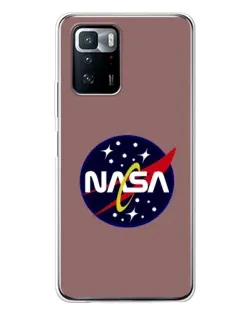 Чехол для Xiaomi POCO X3 GT с картинкой «NASA — ретро космос»