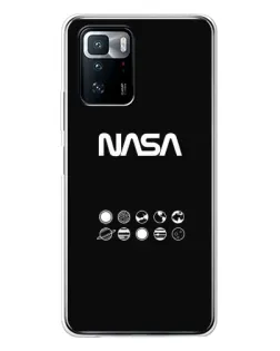 Чехол для Xiaomi POCO X3 GT с картинкой «NASA — технический принт»