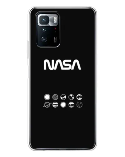 Чехол для Xiaomi POCO X3 GT с картинкой «NASA — технический принт»